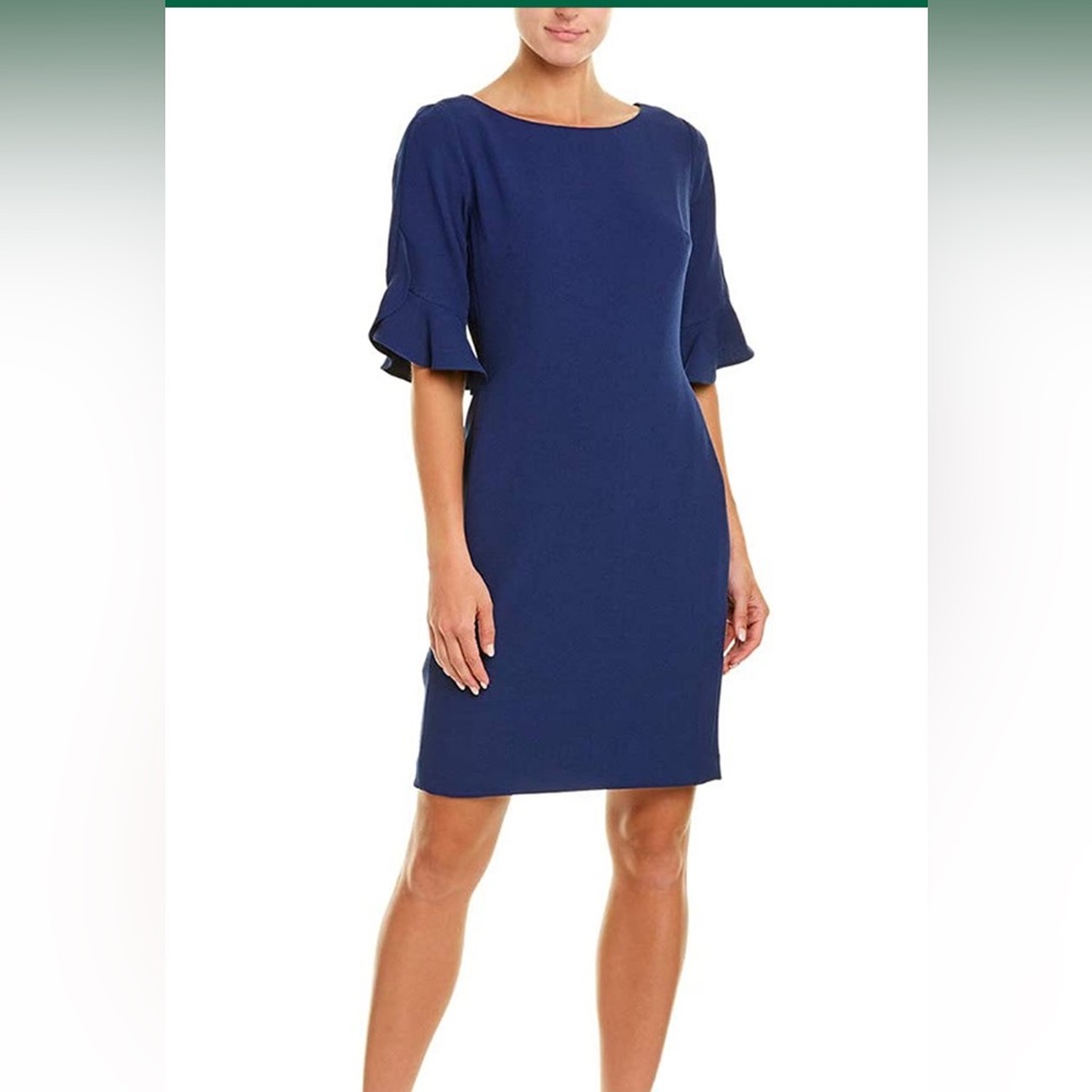 NWT Karl Lagerfeld Cobalt Blue Sheath Dress Size 2